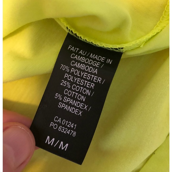 Retro green neon long sleeve turtleneck NWT - Picture 3 of 4